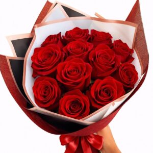 RAMO 12 ROSAS ROJAS