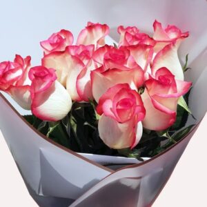 RAMO 12 ROSAS BLUSH O ROSADAS