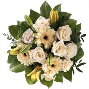 RAMO FLORES SILVESTRES TONOS BLANCOS