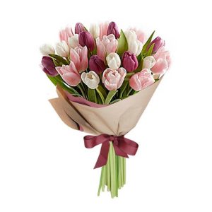 RAMO CON 30 TULIPANES SURTIDOS