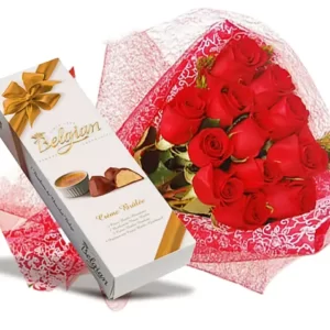 RAMO ROSAS ROJAS 12 Y CHOCOLATES oferta