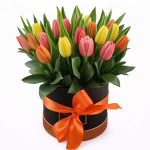 ARREGLO DE TULIPANES PARA CUMPLEAÑOS