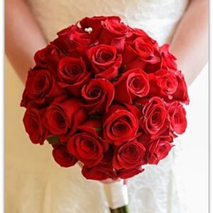 RAMO NOVIA ROSAS ROJAS